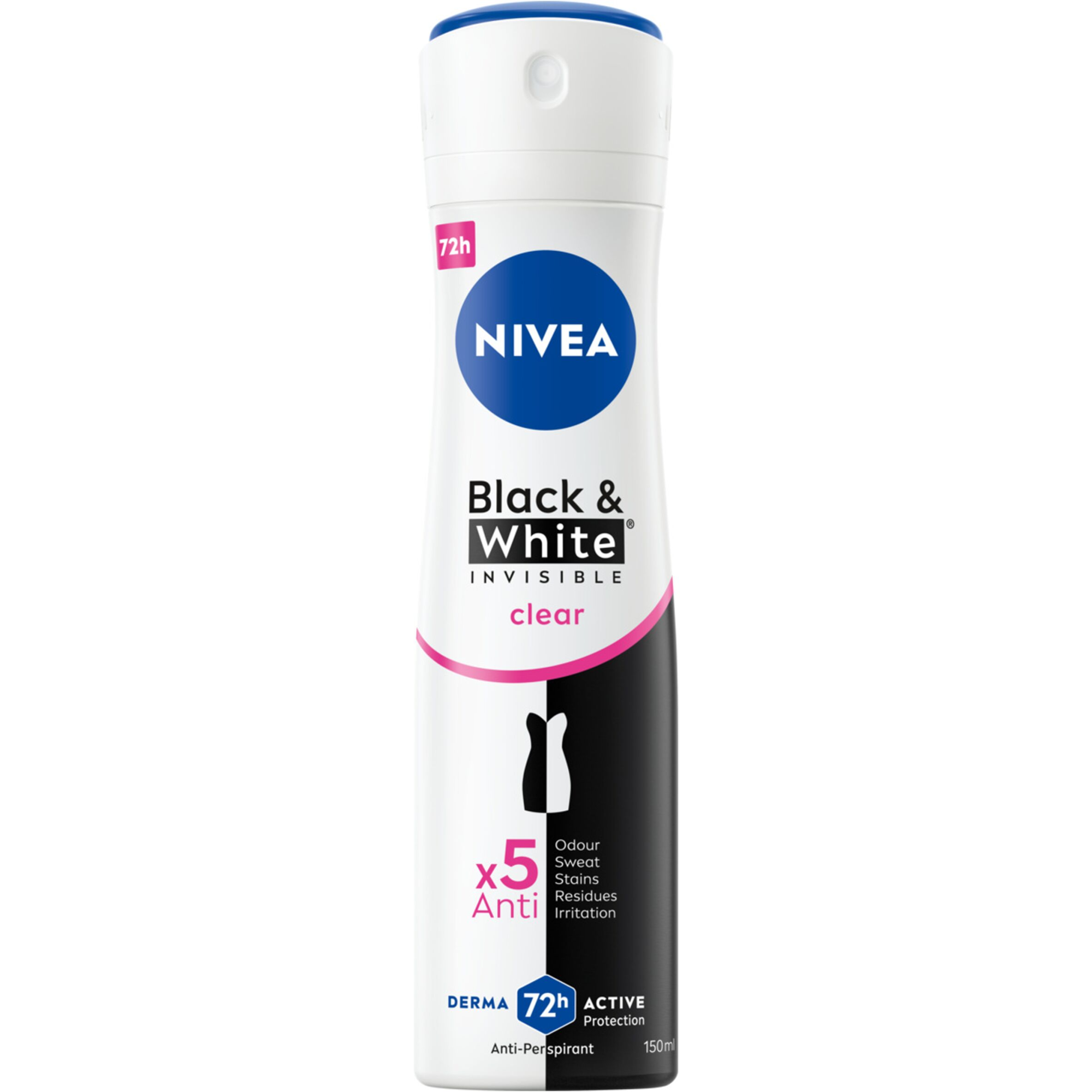 Nivea Black&White Invisible Clear antyperspirant spray 150 ml zdjęcie