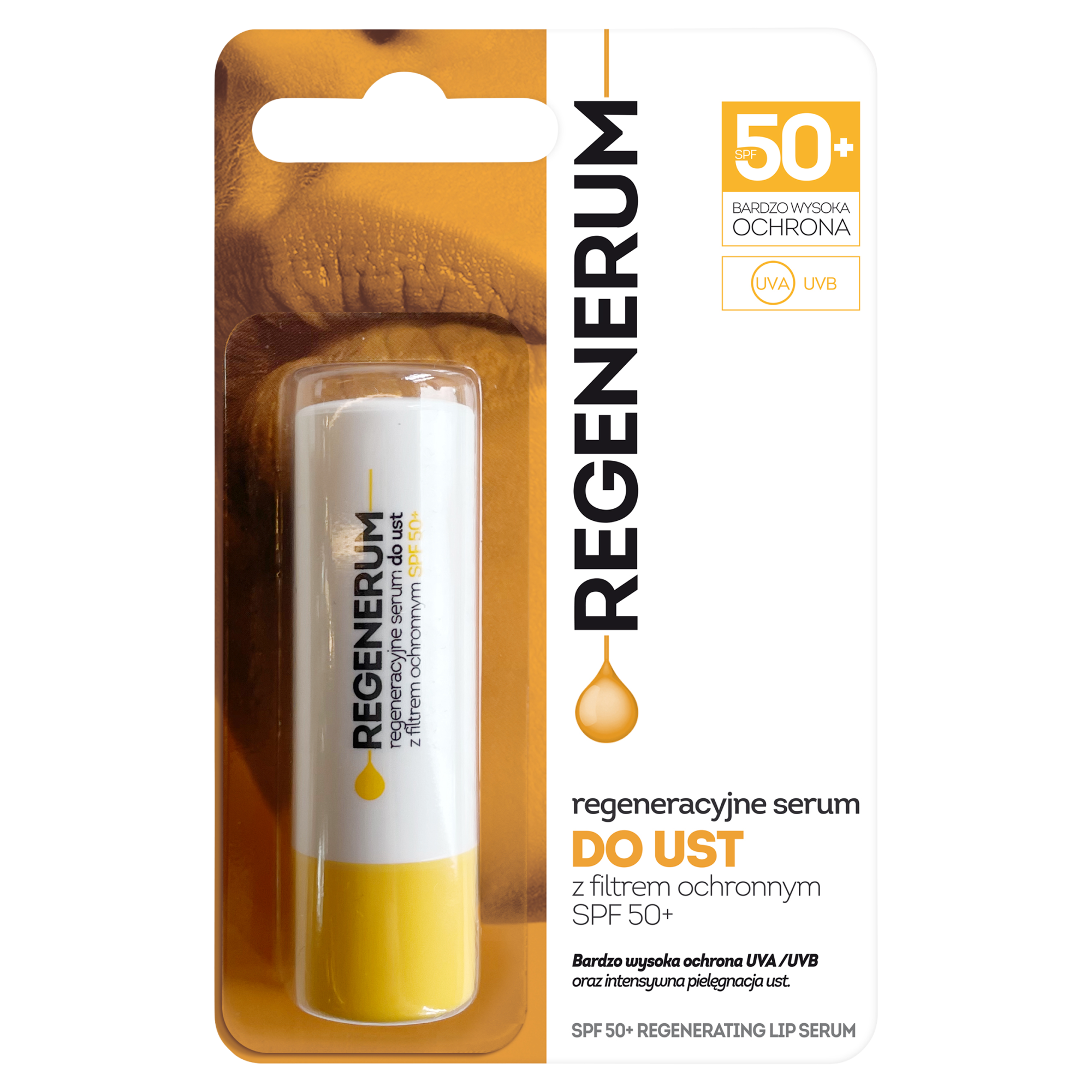REGENERUM Regeneracyjne serum do ust z filtrem ochronnym SPF 50+, 5 g zdjęcie