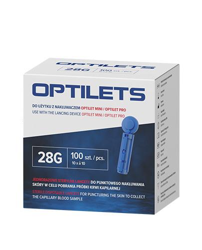 Optilets jednorazowe sterylne lancety (igły) 100 sztuk zdjęcie
