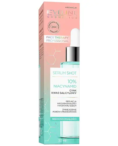 Eveline Face Therapy Serum Shot 10% niacynamid niedoskonałości 30 ml zdjęcie