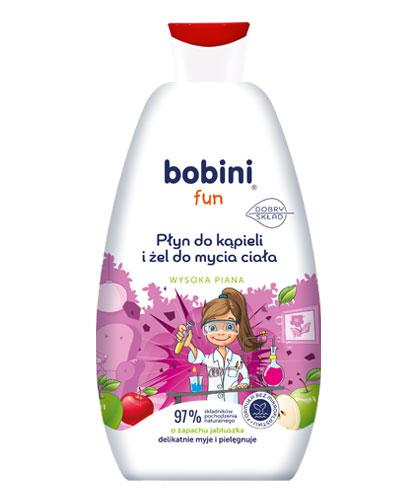 Bobini Fun Płyn do kąpieli i Żel do mycia wysoka piana o zapachu jabłuszka, 500 ml zdjęcie