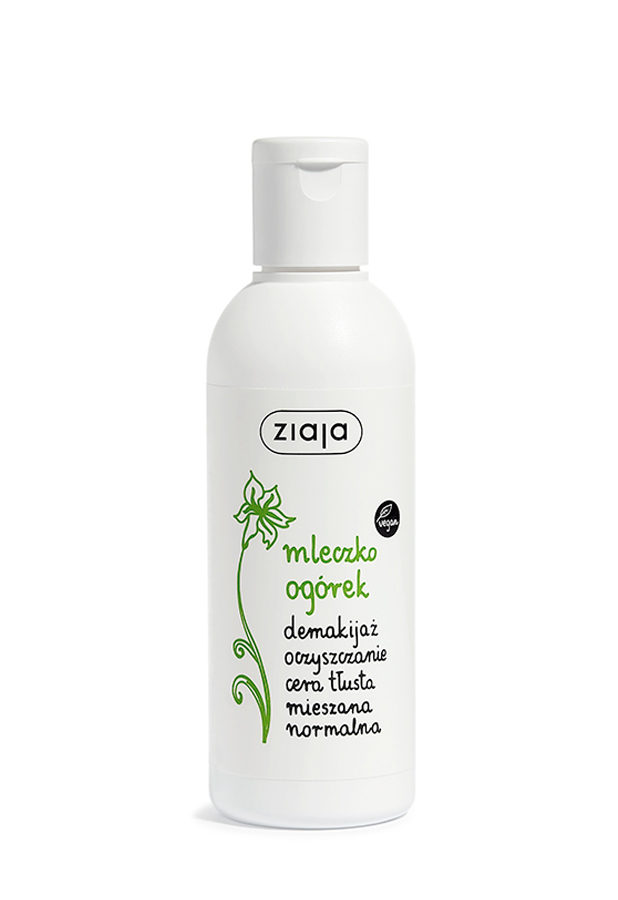 Ziaja Ogórek Mleczko do demakijażu - 200 ml Do skóry tłustej i mieszanej zdjęcie