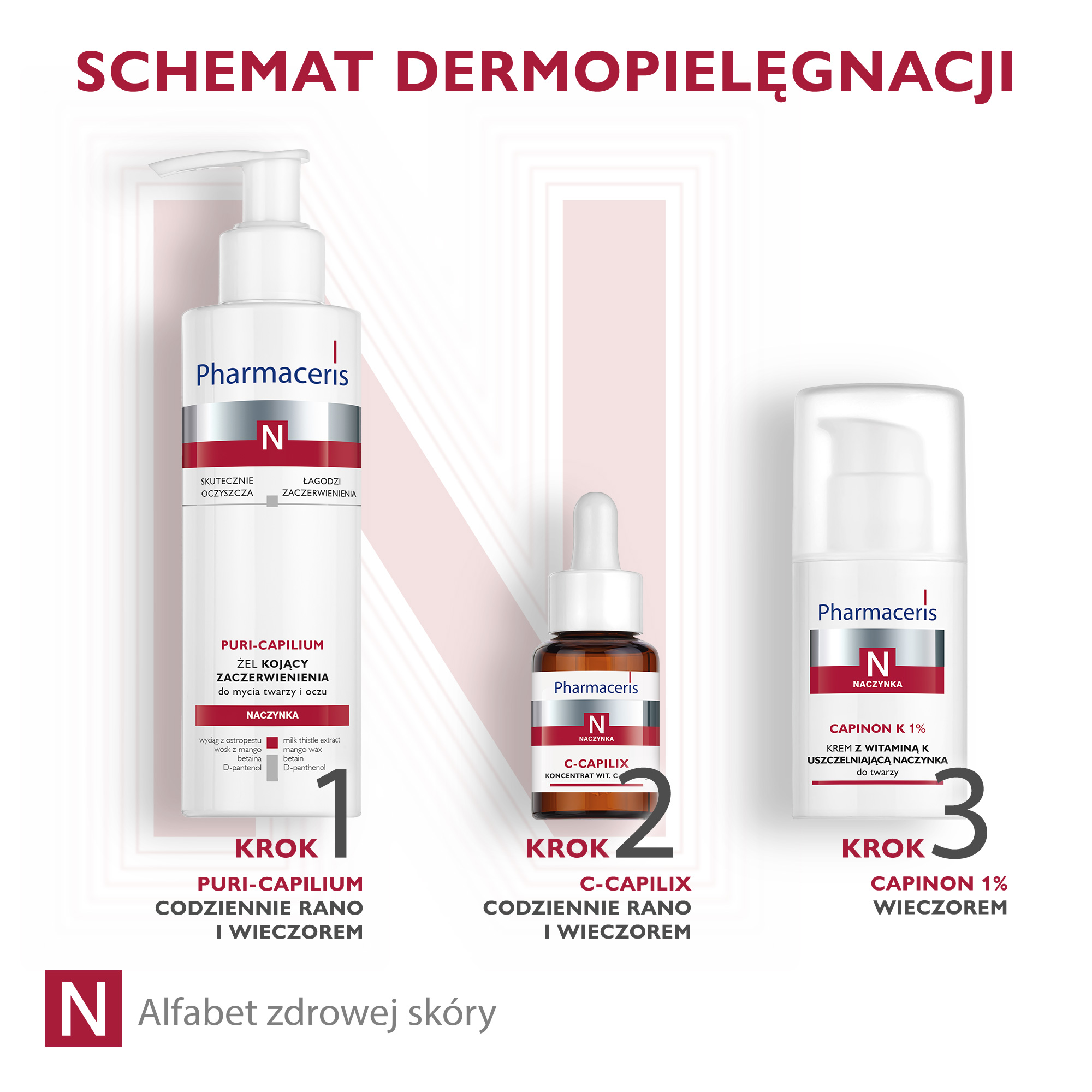 Pharmaceris N Capinon K 1%, krem z witaminą K uszczelniającą naczynka, 30 ml