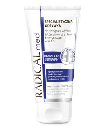 Ideepharm Radical Med Odżywka specjalistyczna do pielęgnacji włosów i skóry głowy ze zmianami łuszczycowymi oraz AZS, 200 ml, cena, opinie, skład zdjęcie