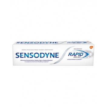 Sensodyne Rapid Relief Whitening pasta do zębów z fluorkiem 75 ml