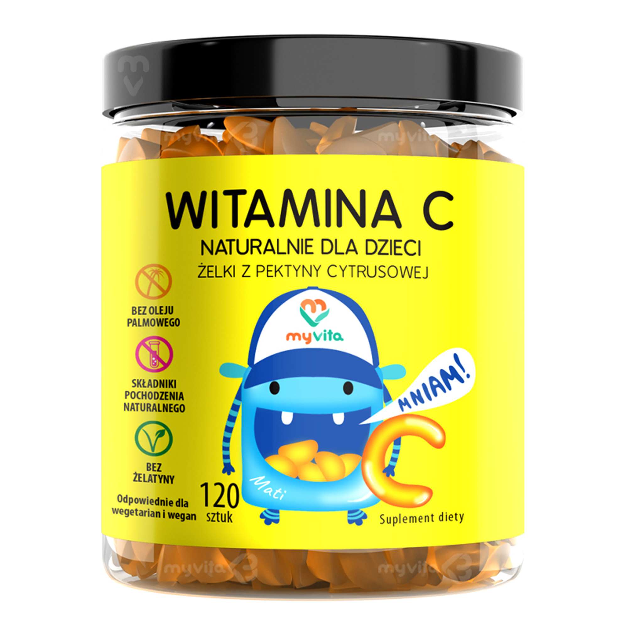 MyVita Witamina C naturalne żelki dla dzieci 120 sztuk zdjęcie
