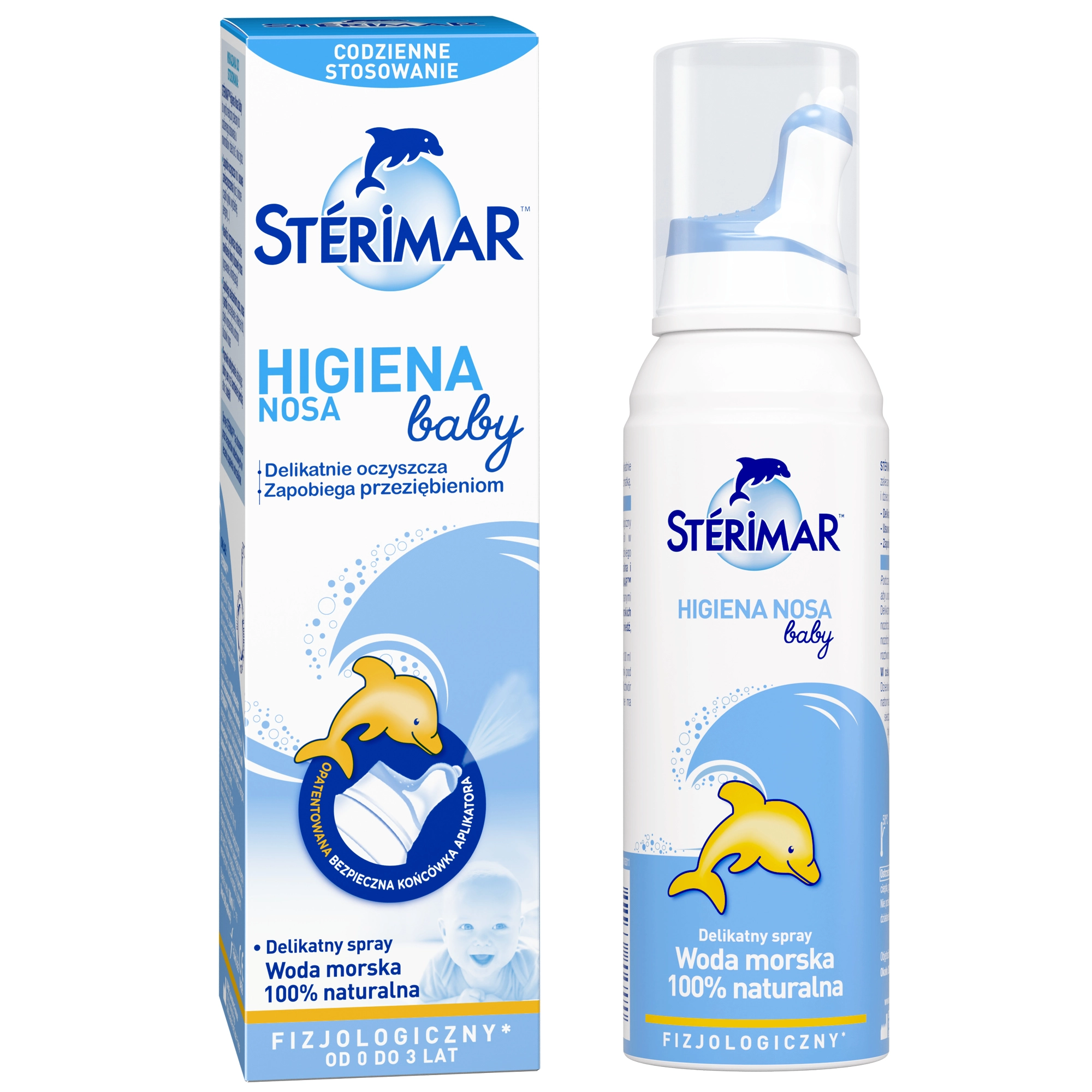 Sterimar Baby, Higiena nosa, fizjologiczny roztwór wody morskiej, dla dzieci 0-3, 100 ml zdjęcie