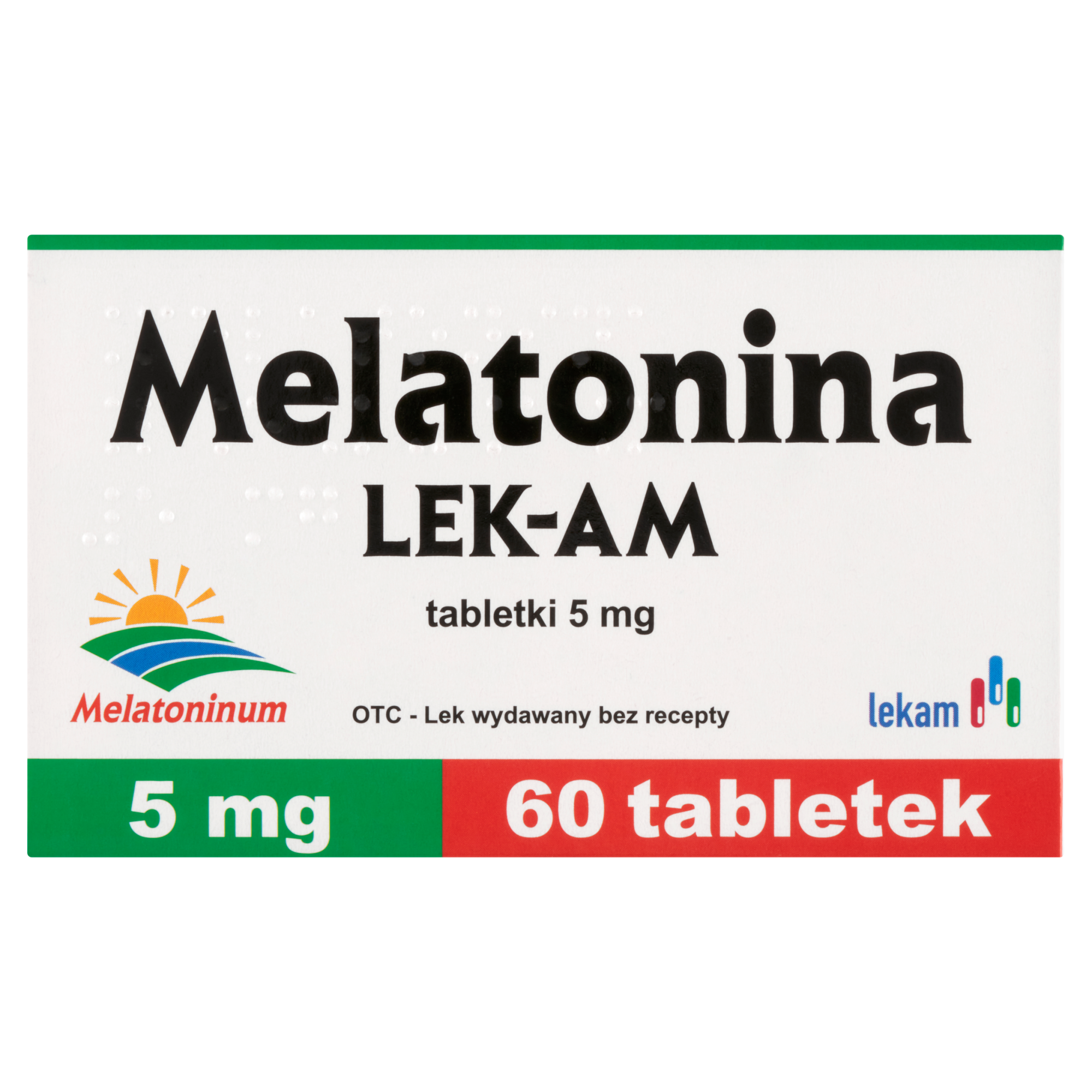 Lek-AM Melatonina 5 mg 60 tabletek zdjęcie