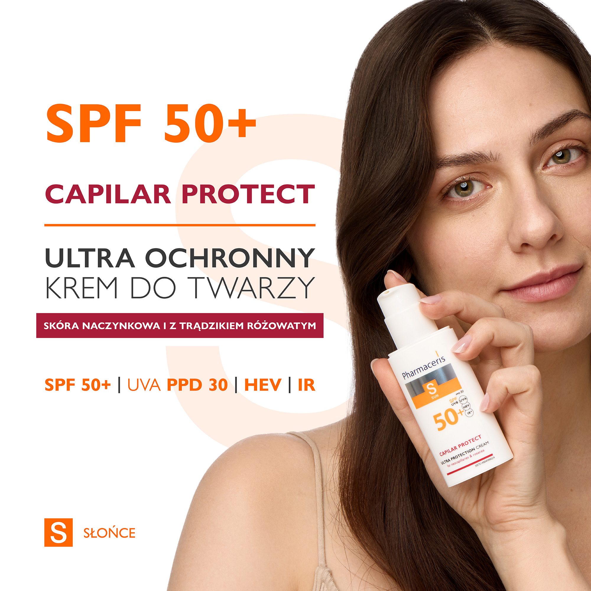 Pharmaceris S Capilar Protect ultra ochronny krem dla skóry naczynkowej i z trądzikiem różowatym SPF 50+ 50 ml