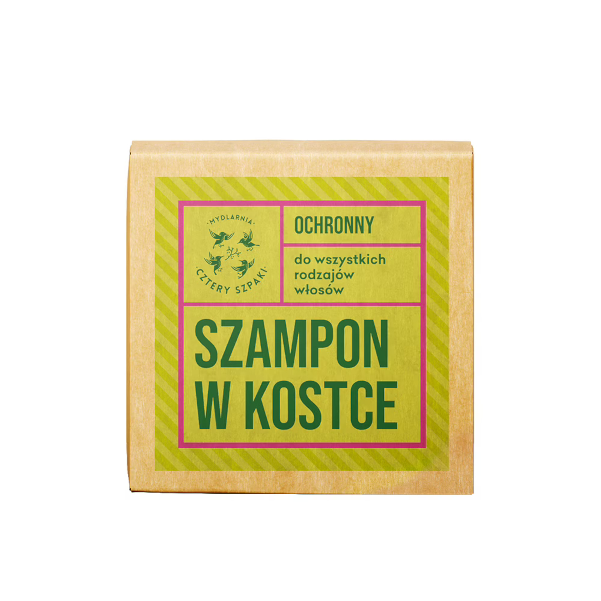 Mydlarnia Cztery Szpaki Leśna Róża, Szampon w kostce ochronny do wszystkich rodzajów włosów, 75 g zdjęcie