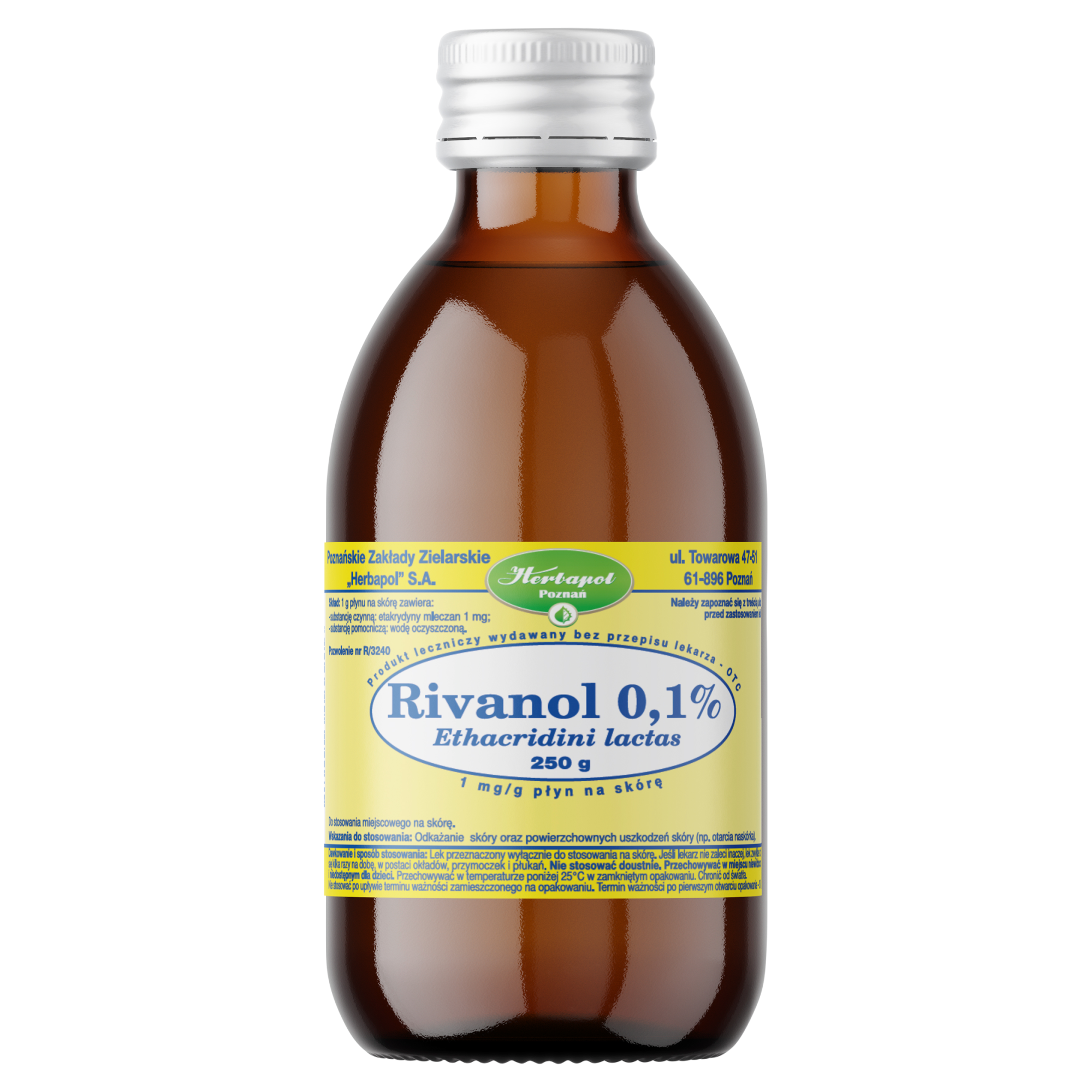 Herbapol Rivanol 0,1% płyn 250 g zdjęcie
