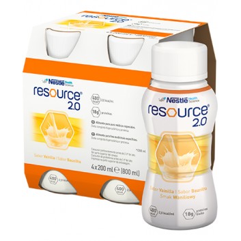 Resource 2.0 preparat odżywczy w płynie smak waniliowy 4x 200 ml