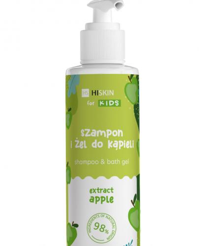 Hiskin Szampon & żel do mycia ciała, 2w1 z ekstraktem jabłka i moringi 280 ml zdjęcie