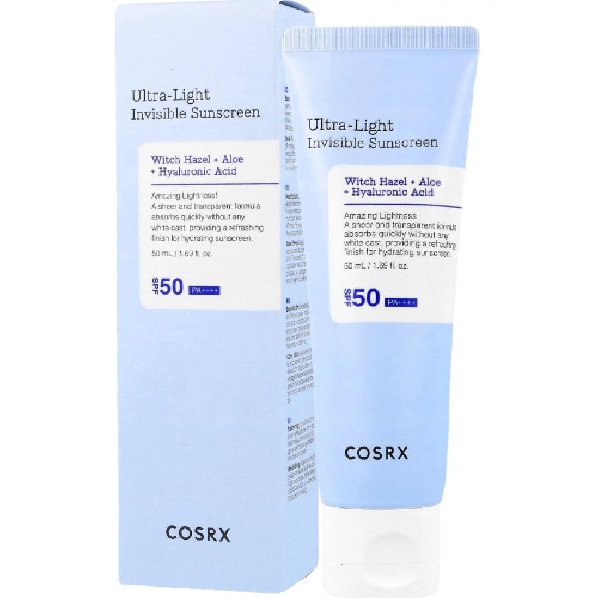 Cosrx Ultra Light Invisible Sunscreen SPF50, krem nawilżający, 50 ml zdjęcie