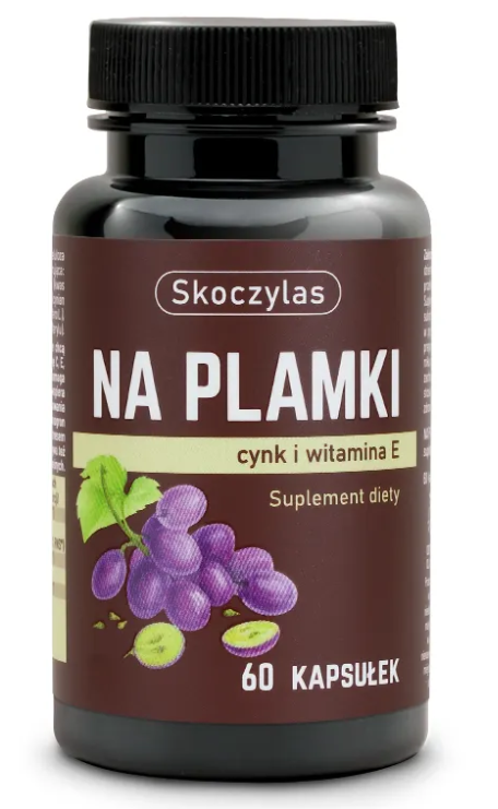 Skoczylas Na plamki cynk, beta karoten, witamina E, 60 kapsułek zdjęcie