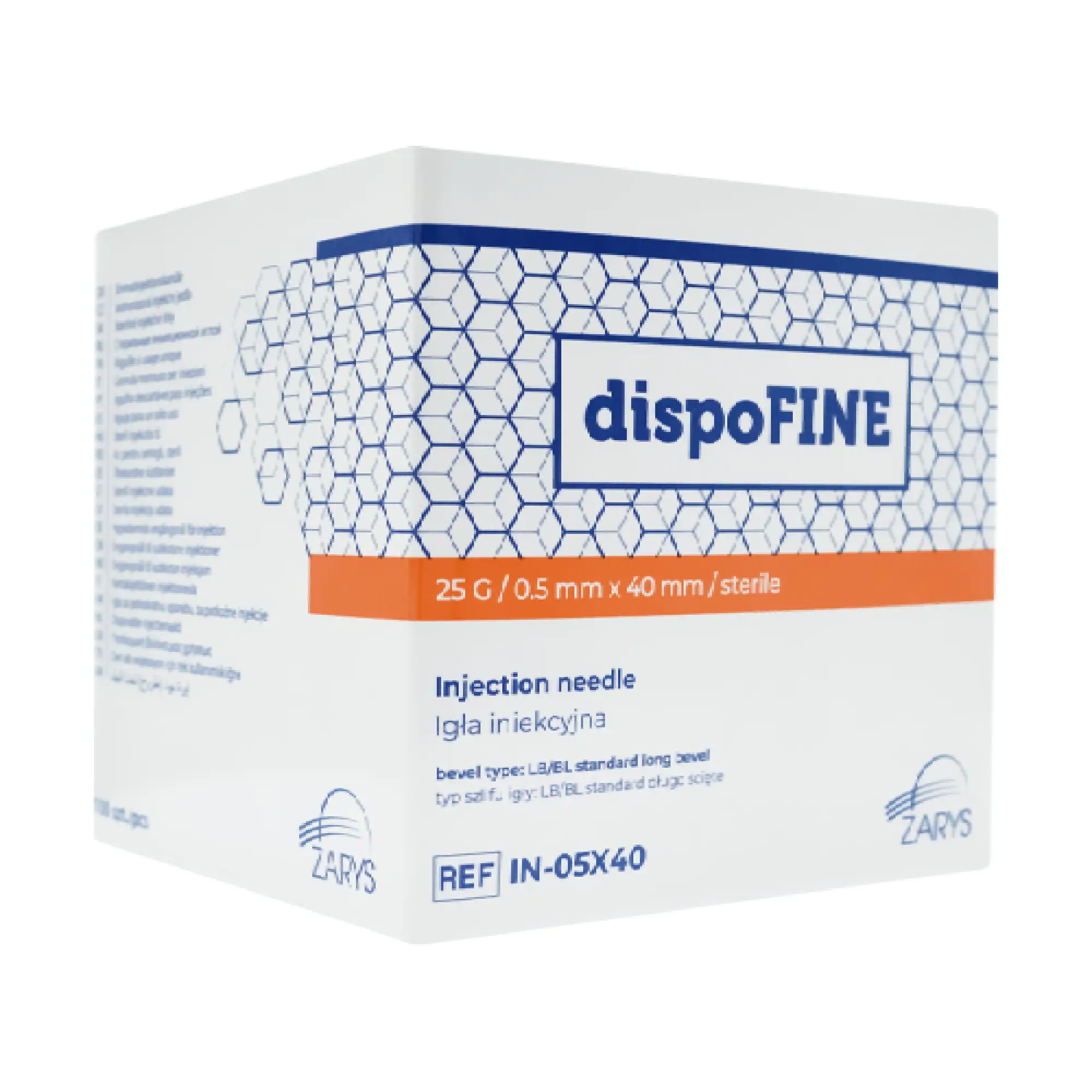 dispoFine Igła iniekcyjna jednorazowego użytku 25G 0,5 x 40 mm, 100 sztuk zdjęcie