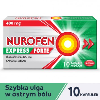 Nurofen Express Forte 400mg 10 kapsułek miękkich