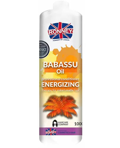 Ronney energetyzująca odżywka do włosów farbowanych i pozbawionych blasku olej babassu 1000 ml zdjęcie