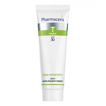 Pharmaceris T Sebo-Moistatic, krem nawilżająco-kojący do twarzy, SPF 30, 50 ml