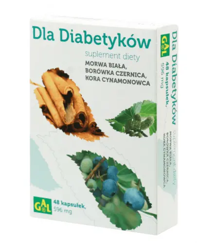Gal Dla Diabetyków (Morwa Biała + Borówka + Cynamon) 48 kapsułek zdjęcie