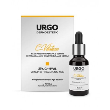 Urgo Dermoestetic C-Vitalize serum rewitalizująco-rozświetlające 21% C-Hyal 30 ml