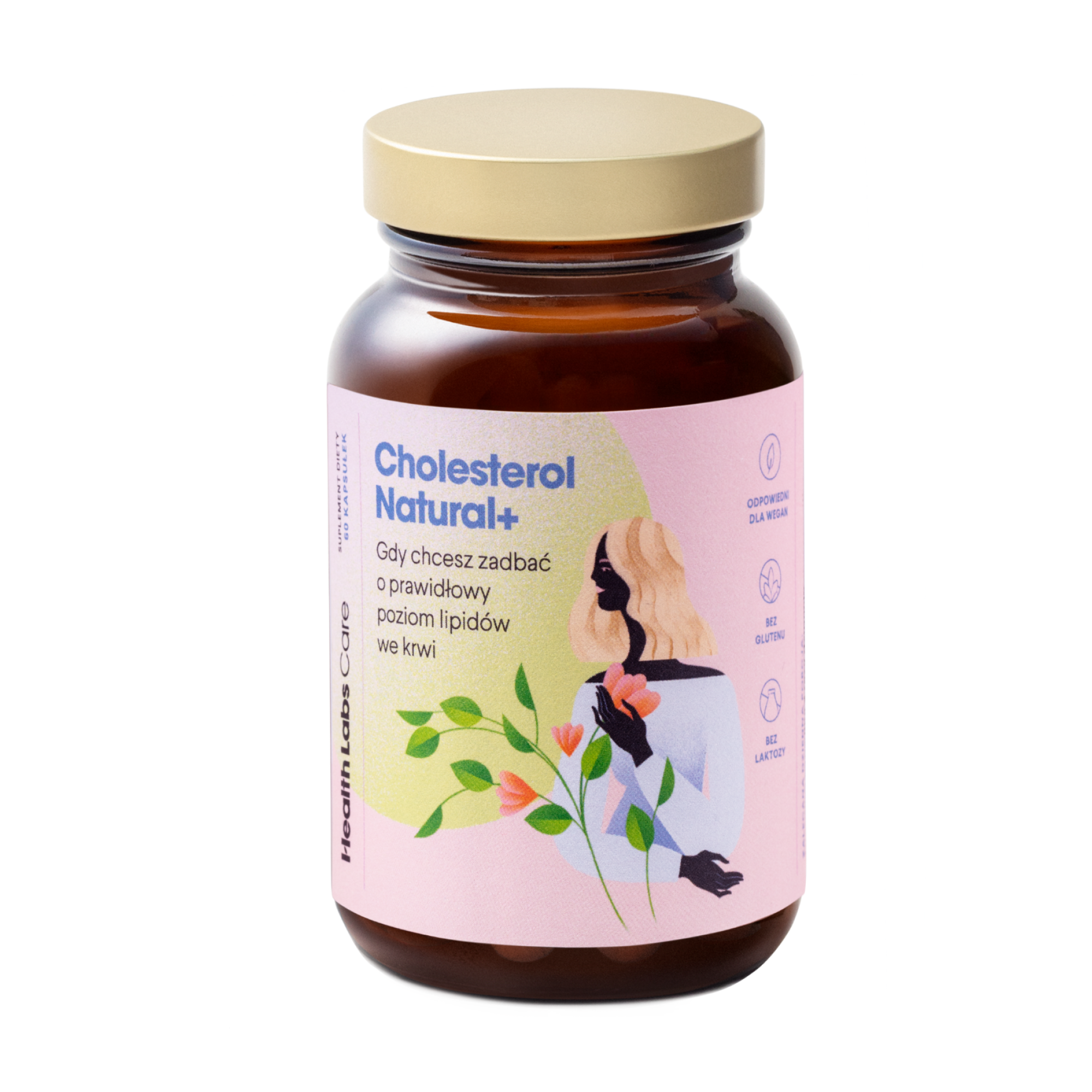 Health Labs Care, Cholesterol Natural+, kapsułki, 60 sztuk zdjęcie