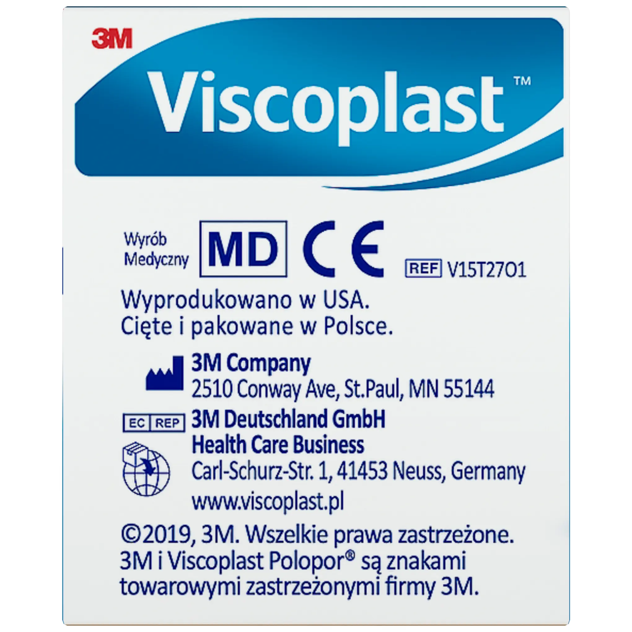 VIscoplast Pierwsza pomoc Polopor przylepiec włókninowy 5m x 50mm 1 sztuka