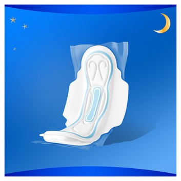 ALWAYS CLASSIC Podpaski ze skrzydełkami Night, 8 sztuk