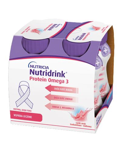 Nutridrink Protein Omega 3 smak truskawka-malina 4 x 125 ml zdjęcie
