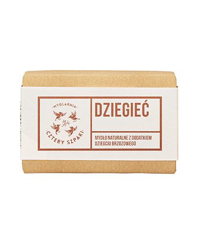 Mydlarnia Cztery Szpaki, Dziegieć, Mydło naturalne z dodatkiem dziegciu brzozowego, 110 g zdjęcie
