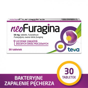NeoFuragina 50 mg leczenie zakażeń dróg moczowych 30 tabletek