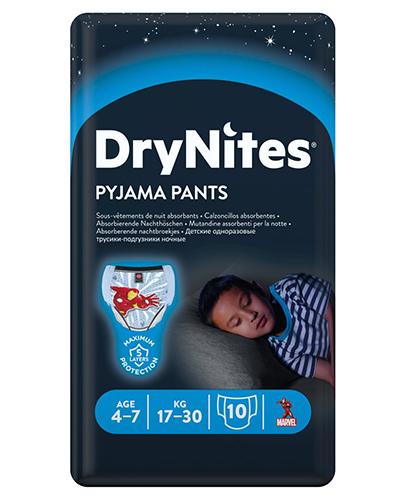 HUGGIES DRYNITES Pieluchomajtki dla chłopca 4-7 lat 17-30 kg, 10 sztuk zdjęcie