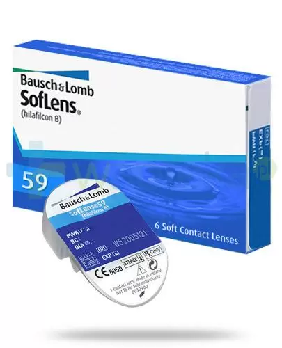 SofLens 59 soczewki kontaktowe o mocy plus 3,25 dioptrii 6 sztuk zdjęcie