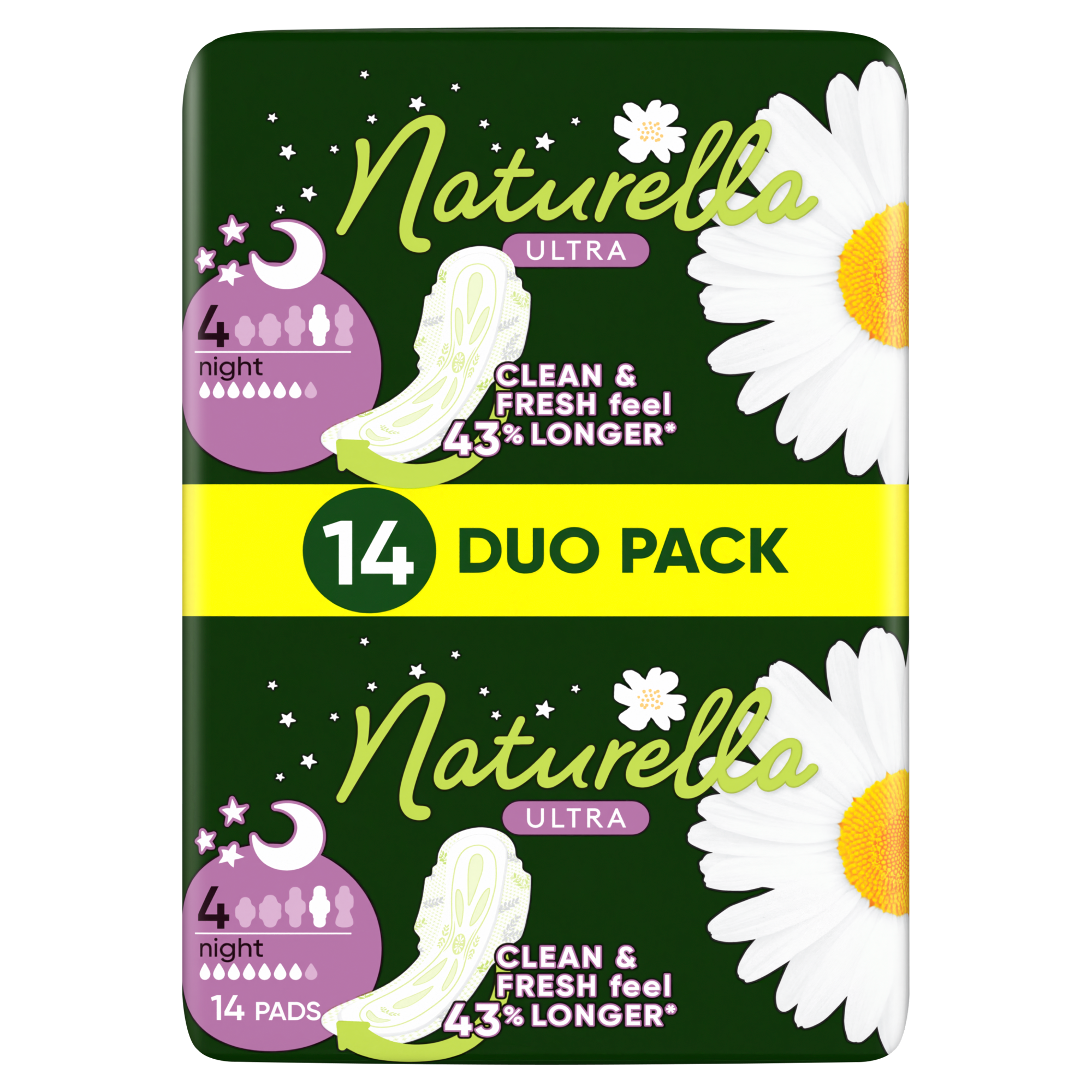 Naturella Ultra Night Podpaski ze skrzydełkami, 14 sztuk zdjęcie