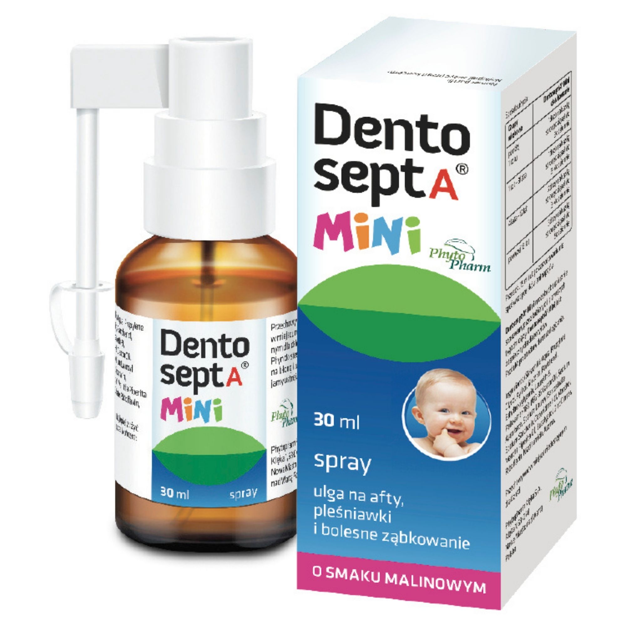 Dentosept A Mini spray ulga na afty pleśniawki i bolesne ząbkowanie 30 ml zdjęcie