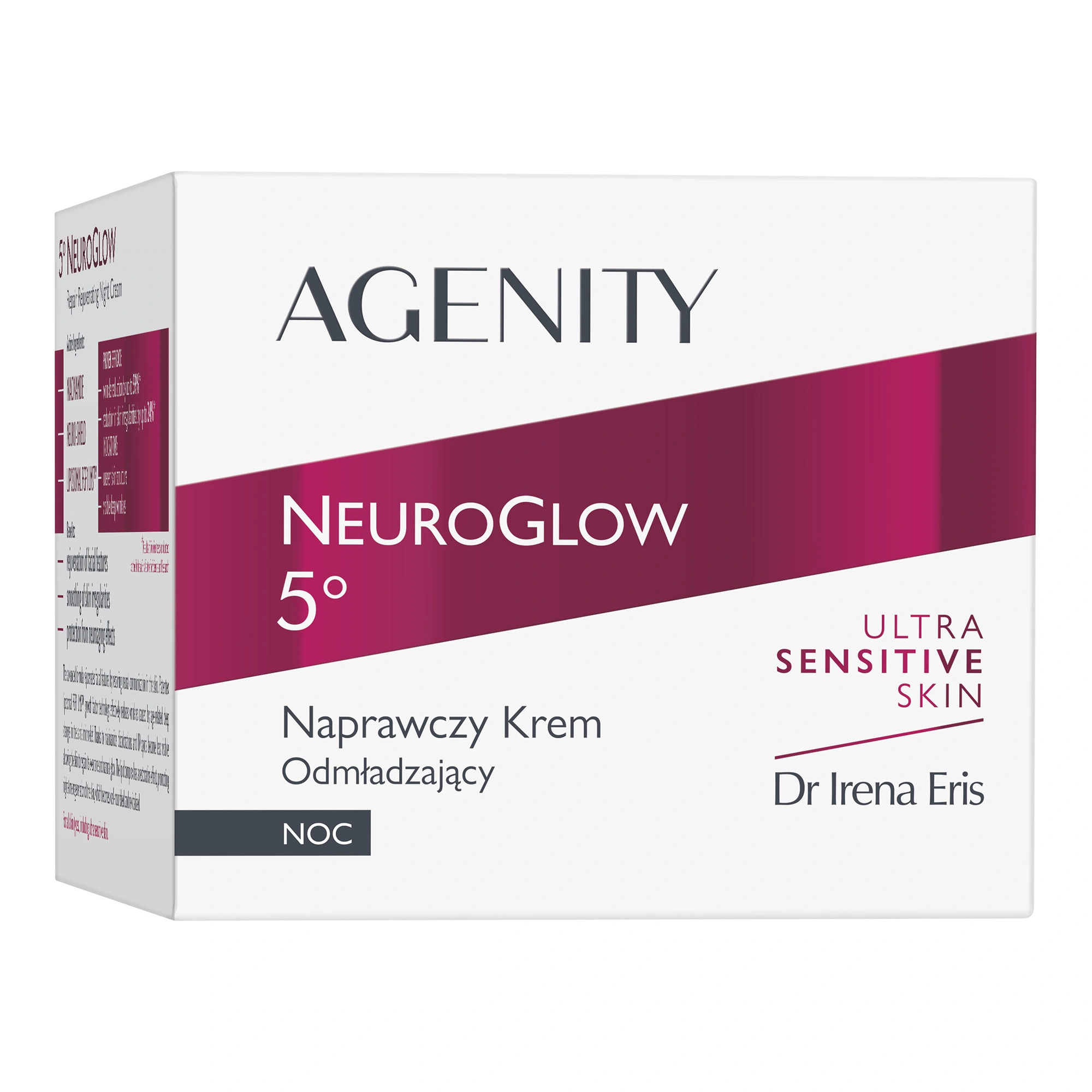 Agenity Neuroglow 5°, Krem odmładzający naprawczy na noc, 50 ml zdjęcie