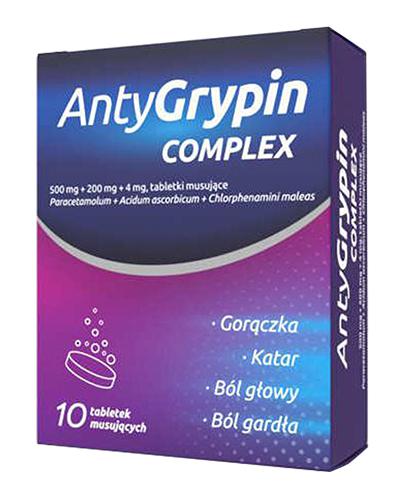 ANTYGRYPIN NOC,10 tabl. mus. na przeziębienie i grypę, cena, opinie, wskazania zdjęcie
