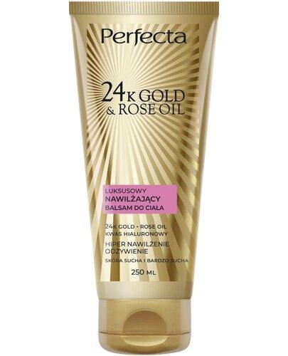 Perfecta 24K Gold & Rose Oil Luksusowy nawilżający balsam do ciała, 250 ml zdjęcie