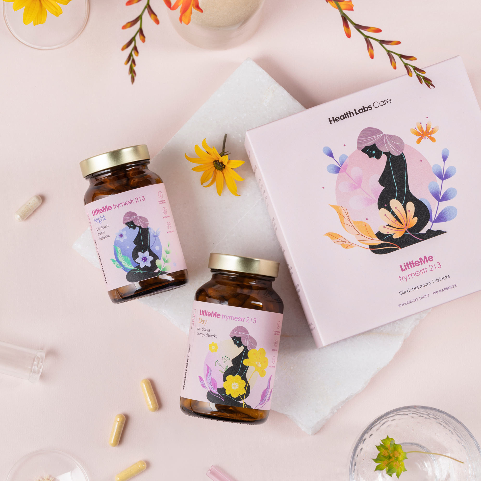 Health Labs Care, LittleMe, trymestr 2 i 3, kapsułki, 150 sztuk