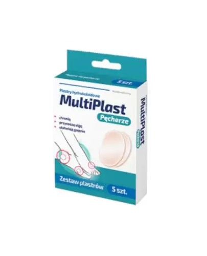 MultiPlast Pęcherze plastry hydrokoloidowe 5 sztuk zdjęcie
