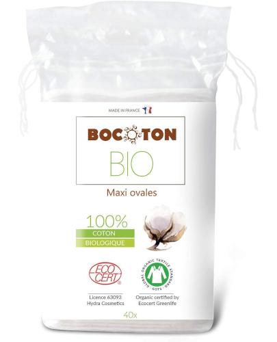 Bocoton, Płatki kosmetyczne BIO owalne, 40 sztuk zdjęcie