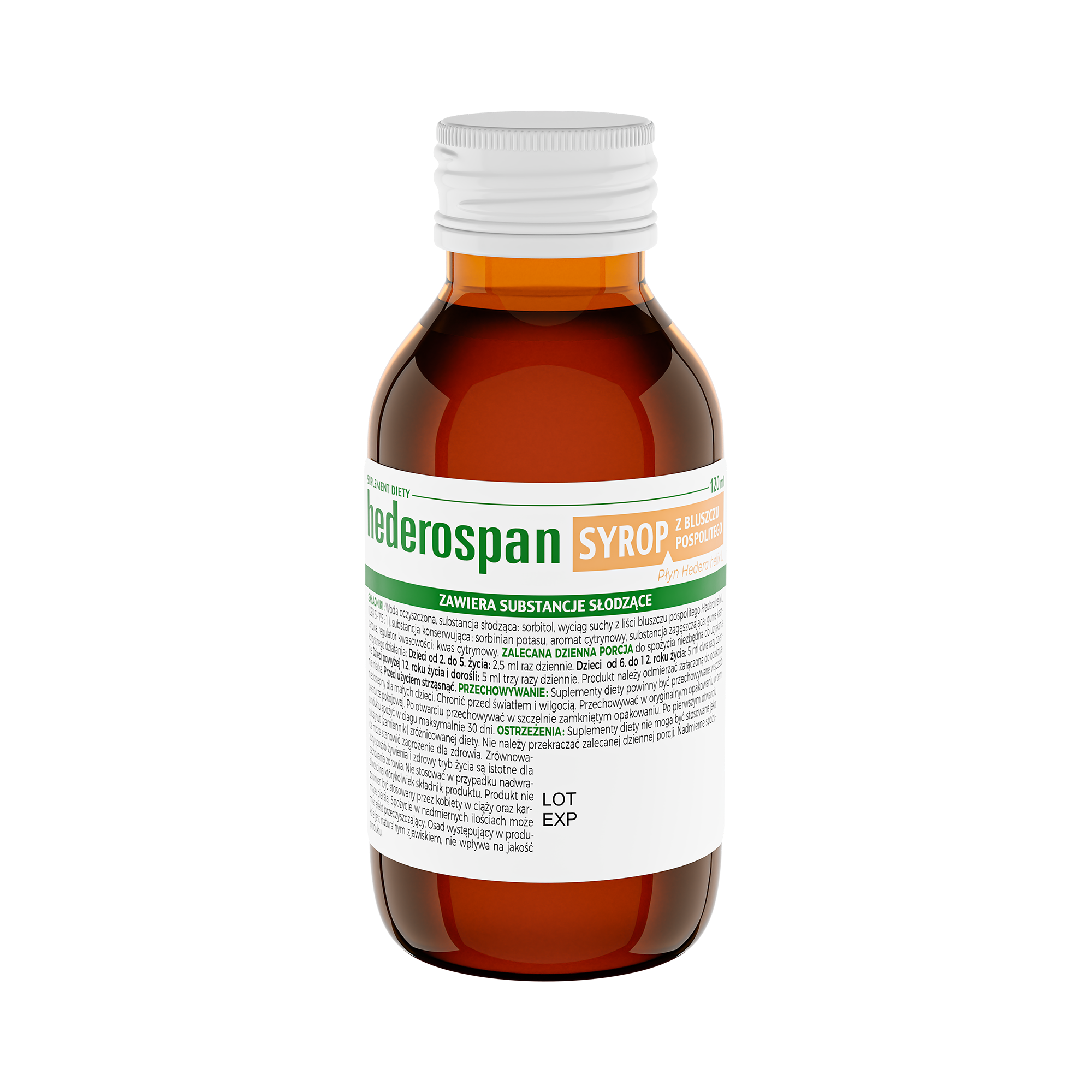 Hederospan, syrop z z bluszczu pospolitego, 120 ml zdjęcie