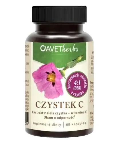 AvetHerbs Czystek C 60 kapsułek zdjęcie