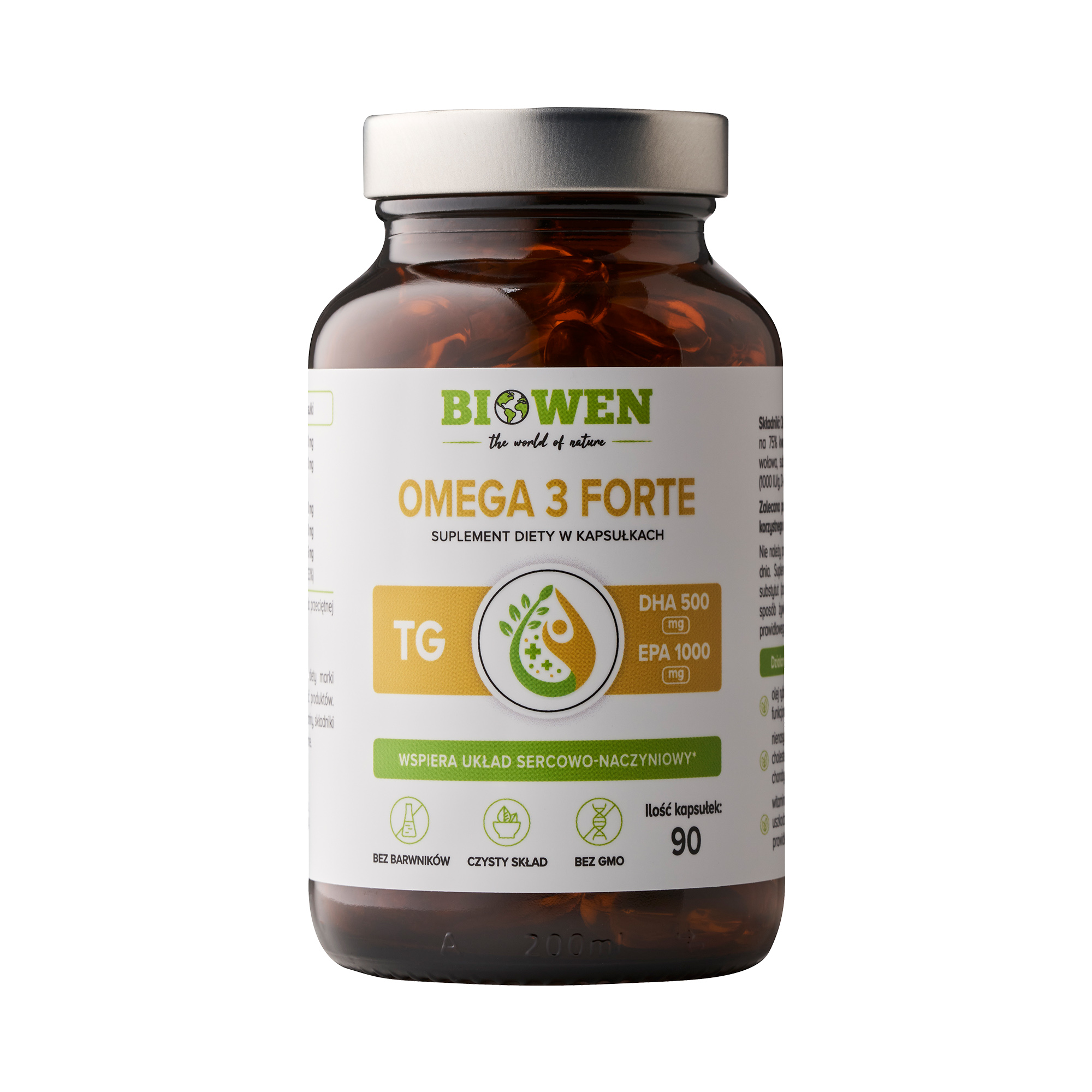 Biowen Omega 3 Forte, kapsułki, 90 sztuk zdjęcie