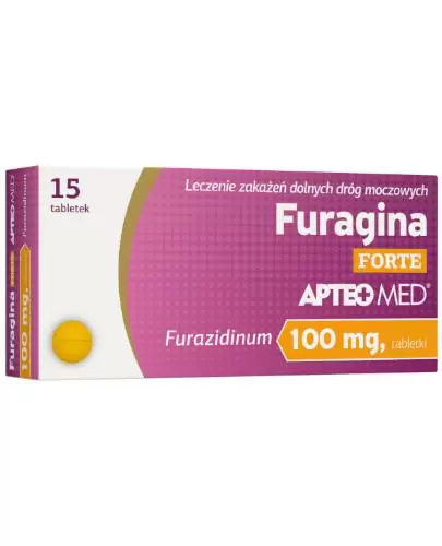 Apteo Med Furagina FORTE 100mg 15 tabletek zdjęcie