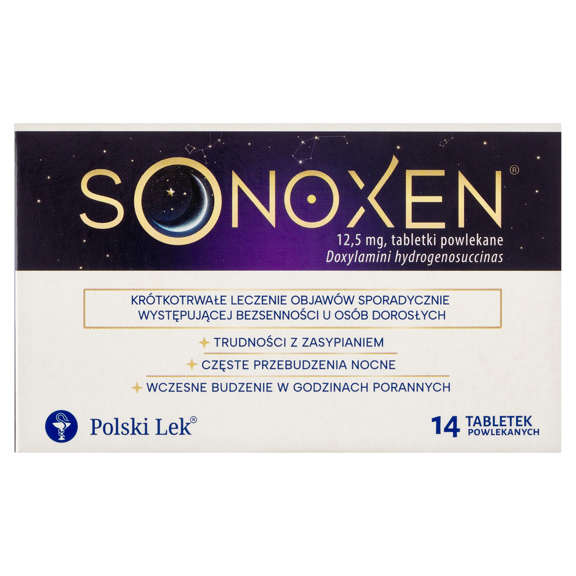 Polski Lek, Sonoxen, 12,5 mg, tabletki powlekane, 14 sztuk zdjęcie
