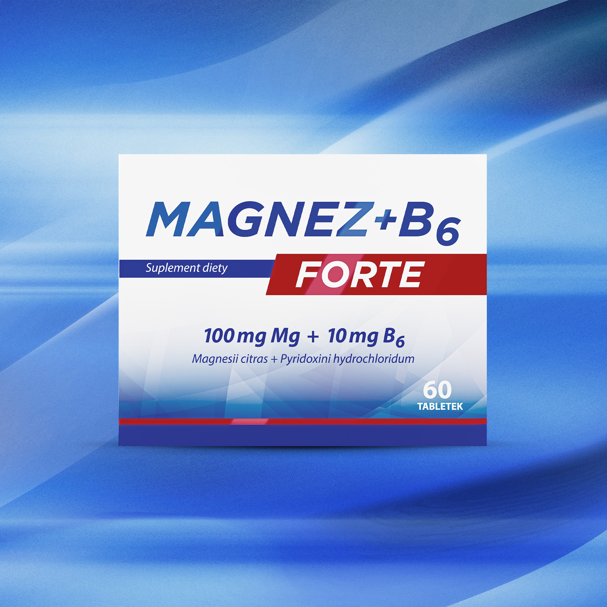 Magnez + B6 Forte, tabletki, 2 x 60 sztuk