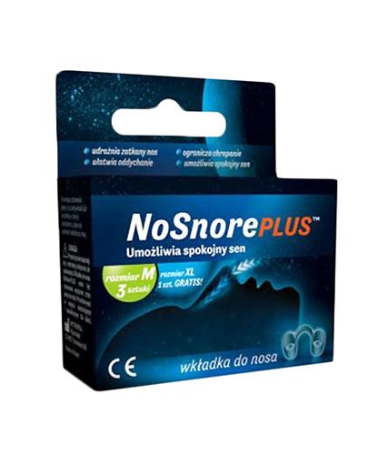 NoSnore Plus Wkładki do nosa rozmiar M - 3 szt. - cena, opinie, właściwości zdjęcie
