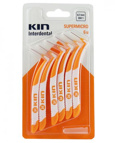 KIN SUPERMICRO 0,7 mm Szczoteczka do przestrzeni międzyzębowych - 6 szt. zdjęcie
