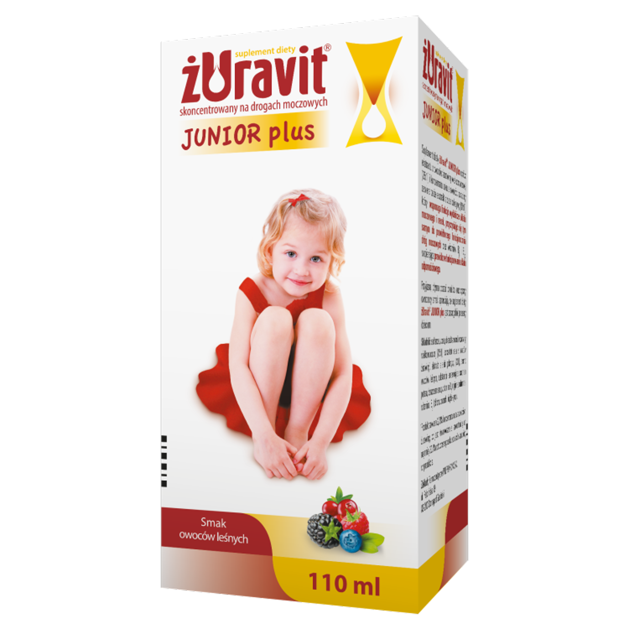 Żuravit Junior Plus, syrop, smak owoców leśnych, 110 ml zdjęcie